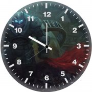 batman mech suit art ya wall clock