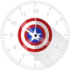 captain america shield minimal bj wall clock
