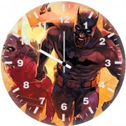 batman and robin running 18 wall clock