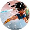 wonder woman sketchy art jx wall clock
