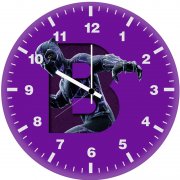 black panther art 7p wall clock