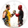 deadpool and wolverine best buddies rt wall clock