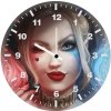 harley quinn eyes lw wall clock