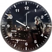 black cat marvel cosplay u1 wall clock