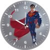 superman minimal art at wall clock