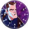 captain america cartoonic art ri wall clock