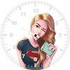 young supergirl d5 wall clock