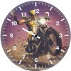 wolverine cruising on a bike cm wall clock