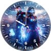 thor and captain marvel crusade iy wall clock