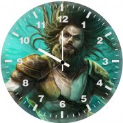aquaman underwater artwork zm wall clock