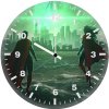 superman and supergirl 2l wall clock