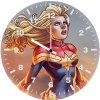 captain marvel cartoon art 1f wall clock