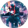 spiderman chilling in town lu wall clock