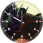 batman cape flying it wall clock