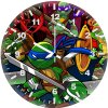 tmnt cartoon art 1k wall clock