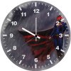 superman justice league artwork aj wall clock