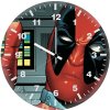 deadpool comic art wv wall clock