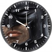 batman closeup art 4o wall clock