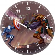captain america challenges the almighty thanos 8z wall clock