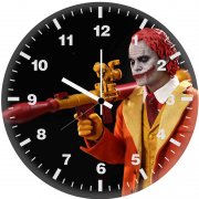 joker with missile mc wall clock