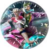 harley quinn and joker v3 wall clock