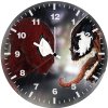 spiderman vs venom digital artwork xm wall clock