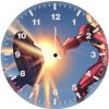 captain america and ironman q7 wall clock