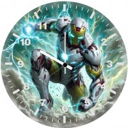 artful evolution of iron man 83 wall clock