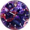 spider verse fan art 8f wall clock