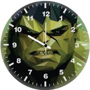 hulk facets 07 wall clock