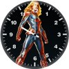 captain marvel carol danvers 8o wall clock