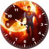 superman flying high em wall clock