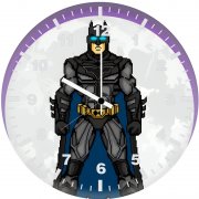 batman 8bit art ez wall clock