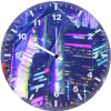 spiderman vs venom in city fa wall clock