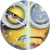 minion as iron man and captain america hr wall clock