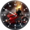 ghost rider on bike zn wall clock