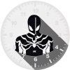 spiderman black suit minimal dk wall clock