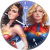 captain marvel wonder woman d5 wall clock