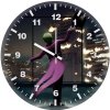 joker seeing city through mirrors 54 wall clock
