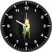 wolverine pixel art dv wall clock