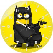 bat minion 6n wall clock