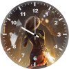 thanos vs captain marvel wx wall clock