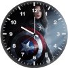 peggy carter as captain america strikes 6f wall clock