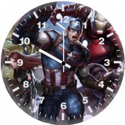 avengers and guardians together artwork 3v wall clock