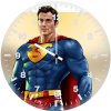 superman illustration et wall clock