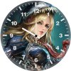 lady venom artwork zc wall clock