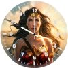 wonder woman charged and ready ya wall clock