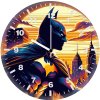 batman cloaked in darkness nb wall clock