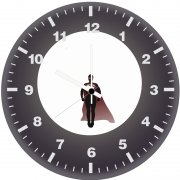 superman moon knight h1 wall clock