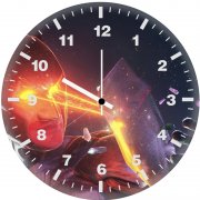 batman laser eyes qa wall clock
